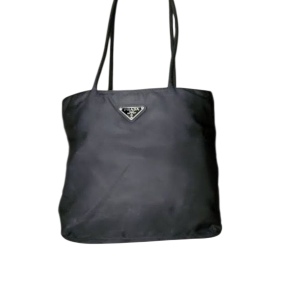 Prada Sleek Black Tote Bag